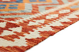 Nain Trading Kilim Tapis afghan oriental 195 x 144 cm Rouge tissé à la main Afghanistan