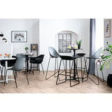 Miliboo Tabourets de Bar Design Noirs H75 cm (Lot de 2) Pebble