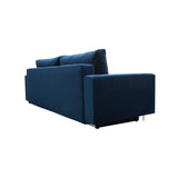 E-MEUBLES Canapé lit Convertible Salon Relax Noveau scandinave Design Revêtement de Canapé Melisa (Bleu foncé)