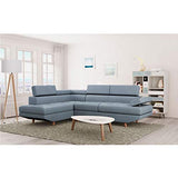 Paris Prix - Canapé d'angle Gauche lindax 262cm Bleu