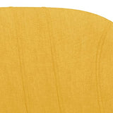 vidaXL Tabourets de Bar Lot de 2 Jaune Moutarde Tissu