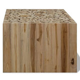 vidaXL Teck Authentique Table Basse 90x50x30 cm Table d'Appoint Meubles de Canapé