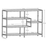 Marque Amazon - Movian Martin - Bibliothèque, 35 x 114 x 78 cm (longueur x largeur x hauteur), Finition chêne