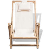 vidaXL Chaise de terrasse en Bambou