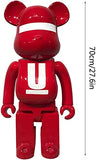 Intees Bearbricks 1000% Violent Bear,70Cm / 27.6In Building Blocks Bear Handmade Collection Toy Gift Fashion Decoration