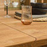 Nordic Story Table de salle à manger extensible 170 – 210 cm en bois massif chêne, idéale pour cuisine, salon, meubles de style scandinave nordique Couleur chêne naturel