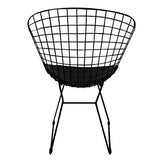 Moolo Fauteuil de Loisirs de Meubles de Bar dinant la Chaise avec l'appui arrière de Grillage en métal Creux pour la Cuisine à la Maison