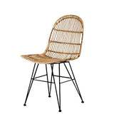 animal-design Vivi (60003) Chaise en Osier tressée Design Moderne Salle à Manger Cuisine Bistro Balcon Terrasse