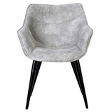WOLTU 1 X Chaise de Salle à Manger rembourrée en Tissu Scientifique Pieds en métal,Chaise pour Chambre Chaise de Salle de réception,Gris Clair BH99hgr-1