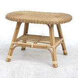 DECOCLICO Table Basse Ovale rotin Naturel