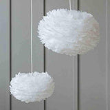 1yess Plume de la Lampe Nordique Chambre Natural Ended Moderne Simple Salle à Manger Chambre créative Plume de la Lampe (Couleur : Blanc, Taille : 60 x 60 cm) (Couleur : Blanc)