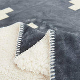 YYOBK Lit Lit Couvertures Couverture Lancers Voyage Nap Couverture Couverture Car Couch Couverture Couverture Genou Draps Hiver Quilts Canapé Blanket Home Décor Couvertures Croix-Gris 150 * 200cm