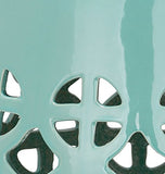 Safavieh EAC4508C Majorca Intérieur/Extérieur Tabouret de Jardin Céramique Turquoise Douce 33 x 33 x 46,99 cm