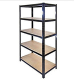 Lot de 2 étagères 5 niveaux en métal solide sans boulons pour rangement d'atelier