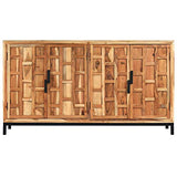 vidaXL Buffet Bois d'Acacia Massif Bahut Commode Vaisselier Meuble Rangement