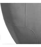 Atmosphera - Fauteuil en Velours Gris plissé H 78 cm Solaro