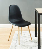 BAITA Birgit Lot de 4 chaises, Noir, h86cm