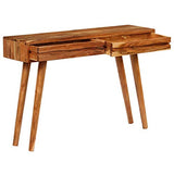 Tuduo Console avec Tiroirs poussiere d'Acacia Massif 118 x 30 x 80 cm Design Unique, Moderne et élégante Table Console entrée