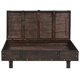 vidaXL Bois Massif Table Basse Coffre de Rangement Banc d'Entrée Couloir