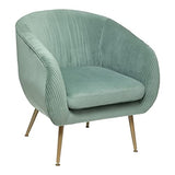 Fauteuil Solaro - Vert céladon - Velours - Atmosphera créateur d'intérieur