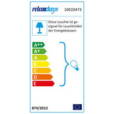 Relaxdays Suspension luminaire abat-jour en métal avec couleur tendance HxlxP: 116 x 36 x 36 cm lampe style industriel hauteur réglable, jaune