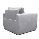 Petit Canapé lit Convertible Salon Chambre d'ado Fauteuil Tissu Peluche SARA 80 (Gris foncé)