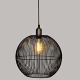 Suspension "Noa" - métal fialire - noir D34 cm - Atmosphera créateur d'intérieur