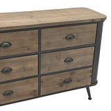 L'ORIGINALE DECO Bahut Bois Fer Commode Enfilade Industrielle 119 cm x 79.50 cm