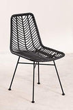 SKLUM Chaise en Rotin Synthétique Gouda Colors Noir Noir