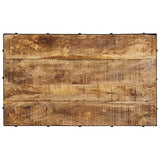 BaraSh Table Basse avec roulettes Bois de manguier Massif 100x60x26 cm,Table Basse,Table Basse Salon,Tables Basses De Salon,