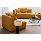 Miliboo Chauffeuse 1 Place Design en Tissu Jaune Cumin PLURIEL