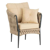 Paris Prix - Fauteuil Lounge Design pipano 78cm Beige