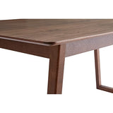 Miliboo Table à Manger Extensible rectangulaire en Bois foncé Noyer L160-240 cm LAHO