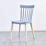 DJFIOSD Chaise De Salle À Manger Nordique, Chaise De Café Confortable Et Décontractée Chaise De Petit-Déjeuner en Plastique Chaise d'angle De Loisirs en Bois Massif en PP,Gray Blue