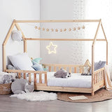 Lit cabane Enfant Bosco - Bois 90x190 cm - Atmosphera créateur d'intérieur