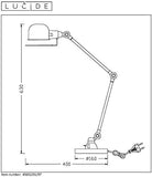 Lucide HONORE - Lampe De Bureau - Rouille