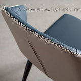 Chaise latérale de cuisine en cuir PU pour salon, cuisine, comptoir de salon, chaise ergonomique, pieds en métal en acier carbone robuste (couleur : rouge)