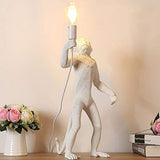 Personnalité Maison de campagne Singe Lampe de table Industriel Vintage Salon Étude Lampe de table Pub Chevet Lampe de lecture Salle à manger Café Singe Lampe de bureau E27 Blanc,Station