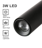DAWALIGHT Lampe de Lecture Murale Col de cygne 400 mm clairage lot de 2 LED 3W 3000K Blanc chaud Murale de chevet avec Interrupteur pour chambre salon livres, Noir