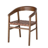 Bloomingville Chaise Design la Chaise Vitus de Couleur/en Bois Mindy - Cuir/Désigné