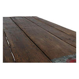 MATHI DESIGN Table Marron Vintage Pliante