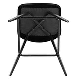 WOLTU BH143sz-2 Lot de 2 Tabouret de Bar Design Chaise Haute pour Bar Bistro siège en Velours avec Repose-Pieds Cadre en métal,Noir