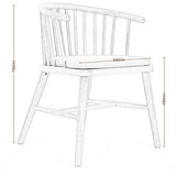 Tabourets de bar Chaise en Bois Massif, Tissu Coton/Polyuréthane, Éponge Haute Densité, Dossier Élargi, Structure en Bois Massif, Structure Monobloc, Restaurant, Fauteuil Lounge À La Maison