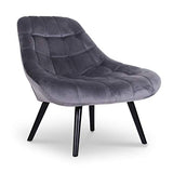 Lot de 2 fauteuils Danios Velours Gris