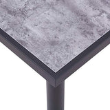 vidaXL Table de Salle à Manger Table à Dîner Table de Cuisine Table de Repas Meuble à Manger Maison Intérieur Noir et Gris Béton 180x90x75 cm MDF