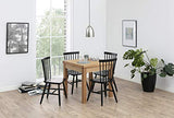 AC Design Furniture Susanne Chaises de Salle à Manger, Bois, Noir, L: 48 x l: 48,5 x H: 86 cm