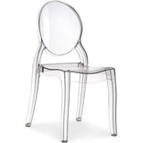 Menzzo Lot de 4 Chaises Salle Manger Plexi Transparent | Cuisine Salon ou Sejour | Diva |Design, Moderne et Confortable | Dimensions : L43 P52 x H89 cm