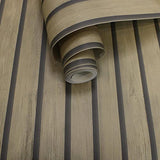Holden Decor Papier Peint À Lattes De Bois Chêne Clair Holden 13132 - Marron