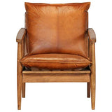 Festnight Fauteuil en Cuir Fauteuil de Salon Chaise Bureau Chaise de Salle à Manger Marron 66 x 69 x 74 cm