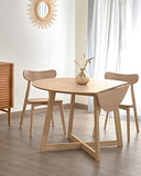 Kave Home - Table Extensible Maryse 70 (120) x 75 cm Finition en chêne